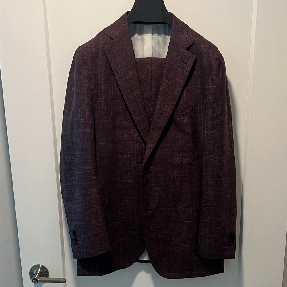 Suitsupply Burgundy Havana Suit